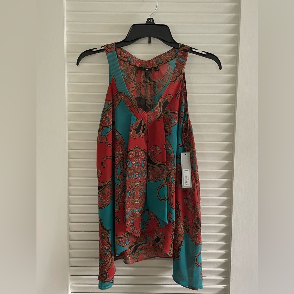 Apt. 9 Blue and Red Tank Top